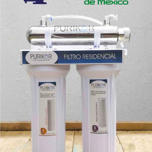 Purikor PKF-3UV 3 Etapas Filtro Domestico